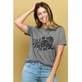 thumbnail image 2 of Talk Turkey To Me Women's Fashion Relaxed T-Shirt Tee Heather Gray X-Large, 2 of 3