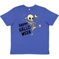 thumbnail image 3 of Inktastic Happy Halloween with Dancing Skeleton Youth T-Shirt, 3 of 5