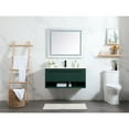 thumbnail image 6 of 40 inch single bathroom vanity in green with backsplash, 6 of 8