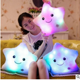 thumbnail image 3 of Peluche regalo de juguete LED estrella almohada luminoso lámpara de juguete cumpleaños infantil Navidad 40x35cm blanco, 3 of 5