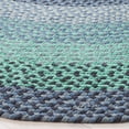thumbnail image 3 of SAFAVIEH Braided Claes Bordered Reversible Area Rug, Gray/Green, 3' x 3' Round, 3 of 11