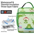 thumbnail image 2 of Frog Insulated Lunch Box Teen Reusable Lunch Tote Bag with Front Pocket Cooler Tote Bag Work Beach, 2 of 6