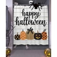 thumbnail image 3 of Happy Halloween Shower Curtain Set ，Waterproof Fabric Shower Curtains Dot Gold Pumpkin Shower Curtains for Bathroom,Bathroom Decor 72"x72", 3 of 6