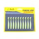thumbnail image 2 of 20x Jig Wobblers Worm Soft Lures Pesca Artificial Swimbait (Amarillo Blanco), 2 of 5