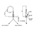 thumbnail image 2 of Rohl Perrin & Rowe Georgian Pull-Down Kitchen Faucet Polished Nickel U.4744PN-2, 2 of 2