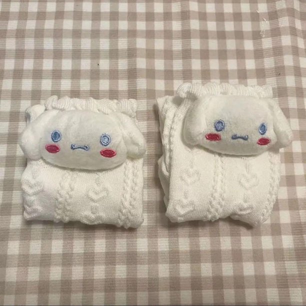 Calcetines Sanrio Anime Hello Kitty My Melody Cinnamoroll Kuromi Otoño Invierno Calcetines largos de algodón lindos para niña para regalo de cumpleaños en pareja