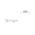 thumbnail image 3 of FM FURNITURE Iva Floating shelf in melamine x2 Sienna Oak, 3 of 8