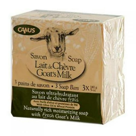 Canus 289140 Canus Goats Milk Bar Soap with Olive Oil and Wheat Protein - 3 Pack