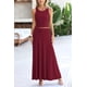 thumbnail image 3 of Conjunto de Falda Larga y Top para Mujer PRETTYGARDEN Vino Tinto M, 3 of 7