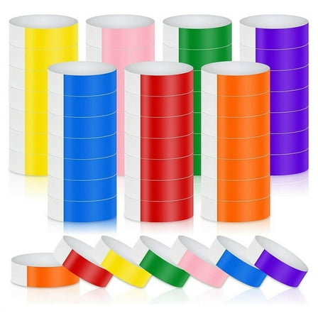 Wristbandsfor Events Colors - 700 Counts Neon Wrist Bands Waterproof Arm Hand Bands for Events Lightweightwristbands