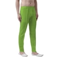 thumbnail image 2 of eloria Men's Premium Comfort Straight Fit Flat Front Dress Pant Pyjamas, Color: Parrot Green 1, Size : 36, 2 of 5