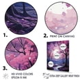 thumbnail image 3 of Designart "Amethyst Riverbed Oaks" Tree Oak Floater Framed Wall Art Prints, 3 of 5