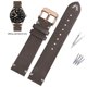 thumbnail image 3 of Correa de reloj de cuero de imitación de 18 mm, 20 mm y 22 mm para Omega Hippocampus 300/150/600 Speedmaster para hombre, adecuada para correa de reloj Seiko Hamilton, 3 of 5