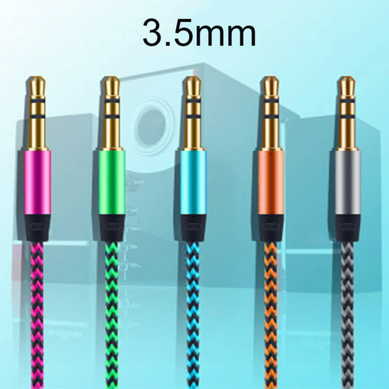 AUX Cable,Auxiliary Cable Hi-Fi Sound 3.5mm Braided AUX Cord for Car,MP3  Speaker