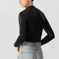 thumbnail image 6 of INCERUN Mens Long Sleeve Fashion O-Neck Jumpsuit Mesh Patchwork See Through Casual Fit Rompers Bodysuits, 6 of 9