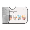 thumbnail image 2 of Bingfone Little Chef Gnome,Baker Gnome Car Windshield Sunshade,Sun Foldable Sun Shield Sun Visor For Car - Medium, 2 of 8