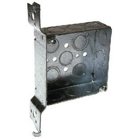 

Raco Incorporated 4PK 4 x 1-1/2 Deep Steel FH Bracket Square Box Welded Corners