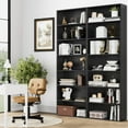 thumbnail image 3 of Homfa 82" Tall Bookcases, Freestanding Display Storage Shelves, 7-Tier Open Bookshelf for Home Office Living Room Bedroom, Black, 3 of 8
