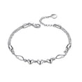 thumbnail image 2 of Pulsera de Cadena con Colgante de Corazón Ajustable, 2 of 5