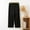 Black, variant on Swuxness Women's Casual Home Pajamas Pants, Women Long Pajamas Pants, Women Solid Color Wide Leg Drawstring High Elastic Waist Comfortable Loose Sleepwear Pants Yellow, XXL