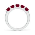 thumbnail image 2 of Angara Natural 2.2 Ct. Ruby Non Eternity Wedding Band in 14K White Gold for Women (Ring Size: 8), 2 of 11