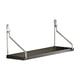 thumbnail image 2 of Estante de Madera de Pared Sin Taladro Hlh251225001 | Instalación Sin Taladros | Adhesivo Resistente | Soporte Triangular Resistente de 40 X 15 Cm con Capacidad para 13,6 Kg | Organizador para Mesita, 2 of 6