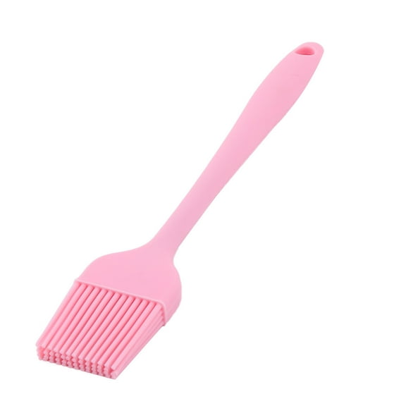 Unique Bargains Bakery Silicone Cake Baking Tool Cream Basting Pastry Brush Pink
