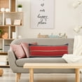 thumbnail image 3 of Ox Bay 14" x 36" Red/ Navy Stripe Cotton Blend Pillow Cover, 3 of 10