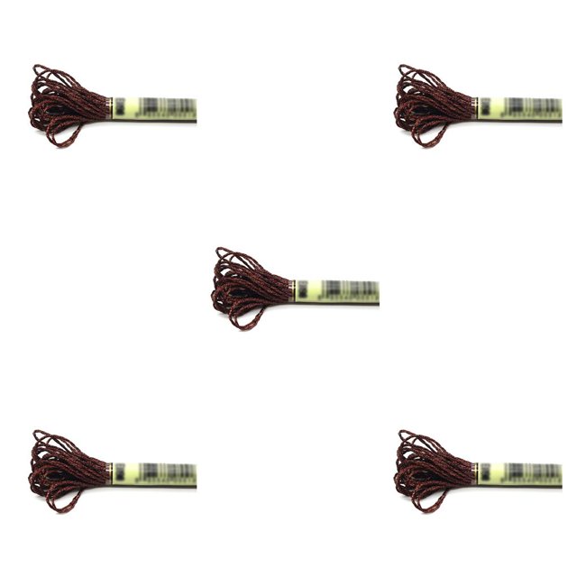 Inteprter Línea de bordado de fibra de poliéster para accesorio de regalo de Navidad Deep CoffeeE898 Type2 NO2