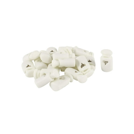 - Unique Bargains 20 Pieces Replacing Plastic 4.8mm Dia Single Hole Spring Clip Stopper Cord Locks