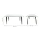 thumbnail image 5 of Mesa de Comedor SORA 1326 Mundo In Cubierta Rectangular de Piedra Sinterizada Base Metálica Resistente Bordes Redondeados Diseño Moderno Blanco, 5 of 7