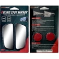 thumbnail image 2 of 2 Pack of Blind Spot Car Mirrors, 3.5 X 1.25 Inches Adjustable Rectangular HD Glass Convex Rear View Wide Angle Side Mirror Blindspot with Self Adhesive Back for Universal Vehicles, 2 of 6