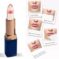 thumbnail image 4 of Lip Balm glossier lip balm Lip Care Plastic Free Dark Blue Tube Transparent Dried Flower Lipstick Gold Leaf Jelly Color Changing Moisturizing Lip Balm(Buy 2 save 10%), 4 of 7