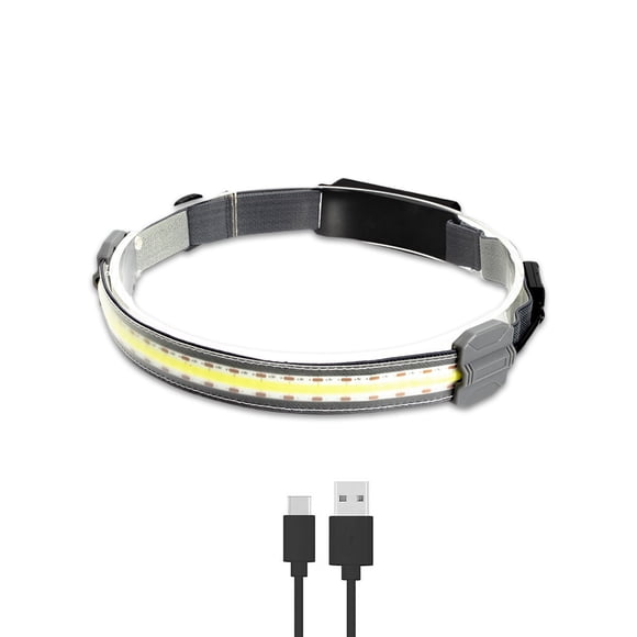 Camping al aire libre faro portátil COB USB recargable faro manos libres Vida impermeable cabeza linterna diadema noche 1 unids Methold OD002876-01B