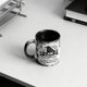 thumbnail image 5 of Taza de café de cerámica con diseño de pollo y platillo. Taza única con temática animal para amantes de las aves y coleccionistas. Idea para cocinas rústicas., 5 of 6