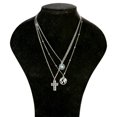 thumbnail image 5 of Collier Turquoise Superposé Collier Croix Argent Chaîne Réglable Bijoux pour Femmes, 5 of 5