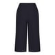 thumbnail image 5 of ICHUANYI Clearance Women's Solid Color Casual Loose Broad Leg Straight Barrel Cotton Linen Capris Pants(Black, M) ICHUANYI WER2023080812632, 5 of 6