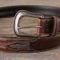 thumbnail image 2 of Roper Mens  Leather Belt with Silver Concho 44, 2 of 2