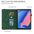 thumbnail image 3 of Dteck Protective Case for Galaxy Tab A 8.0 inch Case 2019 Release Model T290 T295 T297, Slim Fit PU Leather Built-in Multi-Angle Stand Wallet Folio Cover with Card Holder,Green, 3 of 6