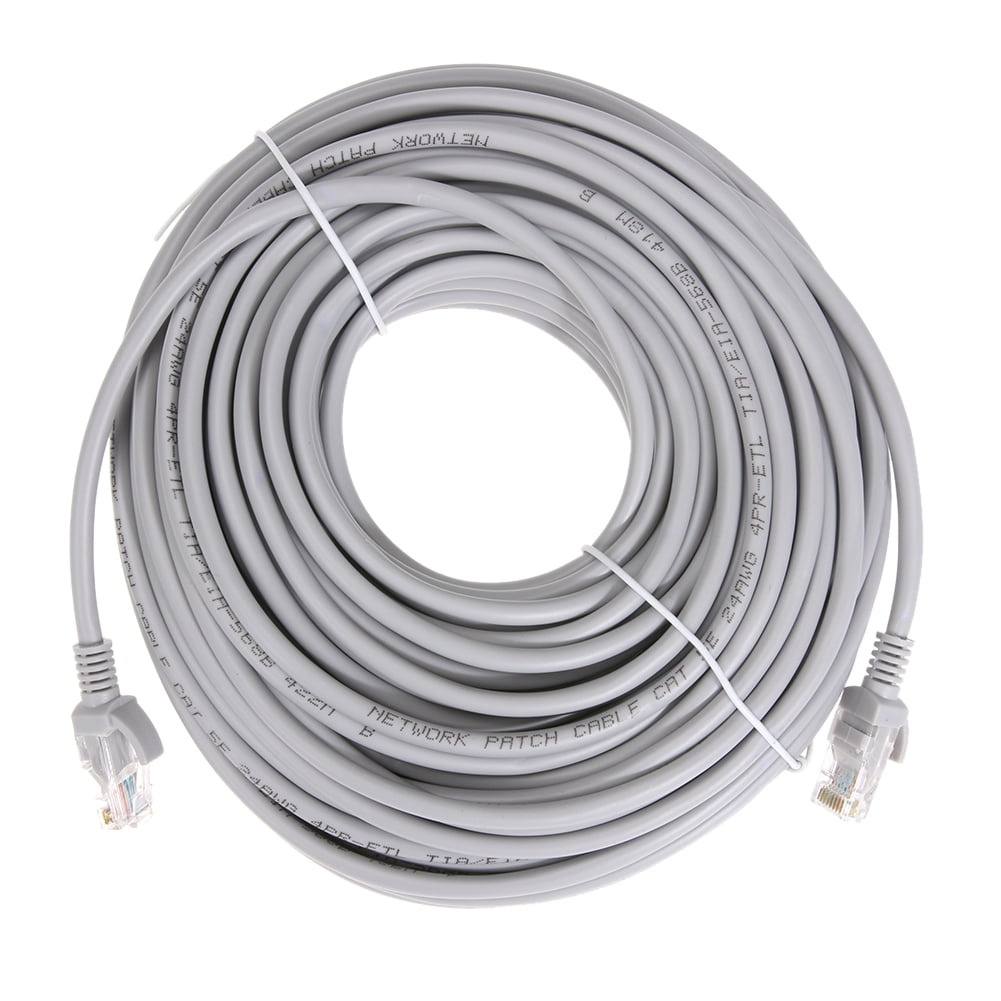 Ethernet Cable 82 Ft LAN Cable, Internet Cable, Patch Cable and Network Cable - (Silver) 82 Feet ethernet Cord