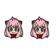 thumbnail image 2 of Anya-Piercing de acero inoxidable para mujer y hombre, pendientes de tuerca de Anime, joyería esmaltada, decoraciones, regalos para niñas, 2 of 4