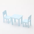 thumbnail image 4 of Casa de silla de miniatura silla modelo de para 1:12 casa de accesorios muebles de Mesa Silla Azul Hugo miniaturas de casa de muñecas, 4 of 10