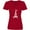 Red, variant on Inktastic Eiffel Tower in Paris with Flowers and Pink Banner Women's V-Neck T-Shirt