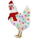 thumbnail image 1 of Navidad Adornos Colgantes Pollo De Madera Con Bufanda Sombrero De Navidad Colgante Colgante Decoraciones Para El Hogar Decoración De Vacaciones sonducket HA041683-02, 1 of 6