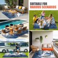 thumbnail image 4 of Coastal Sea Turtles Outdoor Rug for Patio/Deck/Porch, Non-Slip Large Area Rug 6 x 9 Ft, Summer Coral Ocean Beach Gradient Blue Indoor Outdoor Rugs Washable Area Rugs, Camping Rug Carpet Runner, 4 of 8