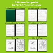 Rocketbook Reusable Flex Planner - Daily, Weekly, Monthly, Annual Executive Size Black