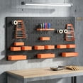 thumbnail image 2 of HOMCOM 33 Piece Metal Pegboard Panels with 16 Hooks, Bins and Racks, 2 of 10