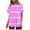Pink, variant on Nrmvnmi Women's Striped Two-Piece Outfits Summer Casual Print Crewneck Short Sleeve Oversized T Shirt Biker Shorts Sets Lounge Workout Tracksuits Blue MMothers Day Gifts