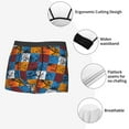 thumbnail image 6 of KLL colorful plaid Dinosaur Men's Cotton Boxer Briefs Underwear-X-Large, 6 of 7