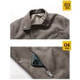 thumbnail image 5 of Men's Winter PU Leather Zipper Jacket Gifts, 5 of 7